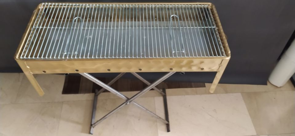 Portatif Katlanabilir Kalın Saç Mangal 35*75 cm