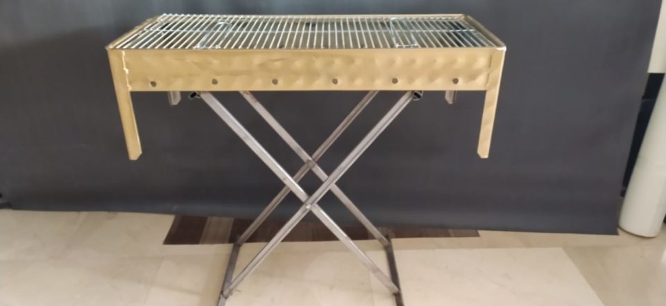 Portatif Katlanabilir Kalın Saç Mangal 35*75 cm