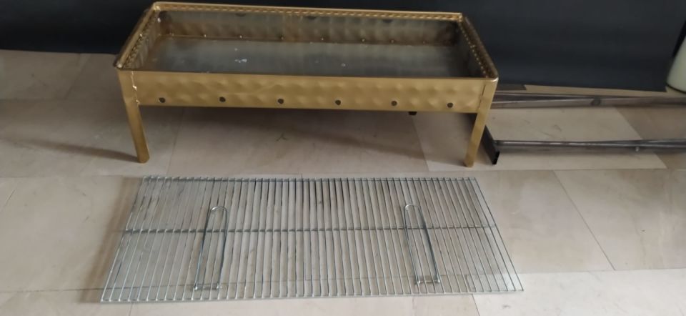 Portatif Katlanabilir Kalın Saç Mangal 35*75 cm